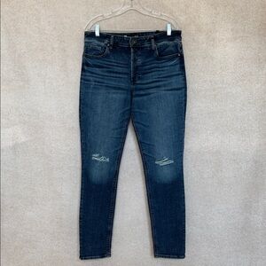 Kut from the Kloth Juliet Slouchy Boyfriend Button-Fly Dark Blue Skinny Jeans